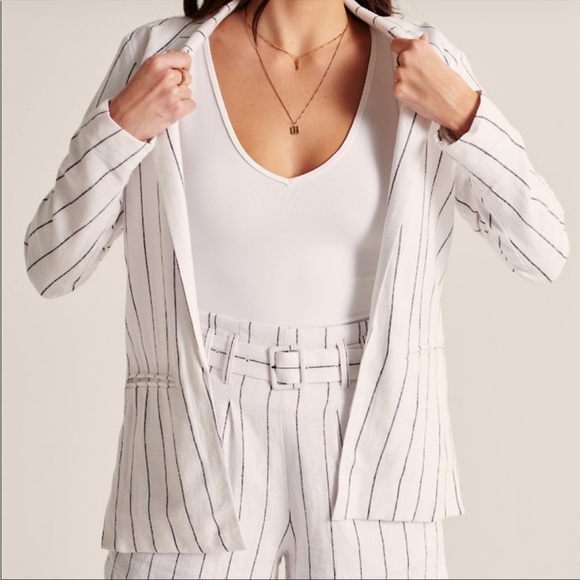 Abercrombie Linen Blend Blazer - Picture 3 of 5